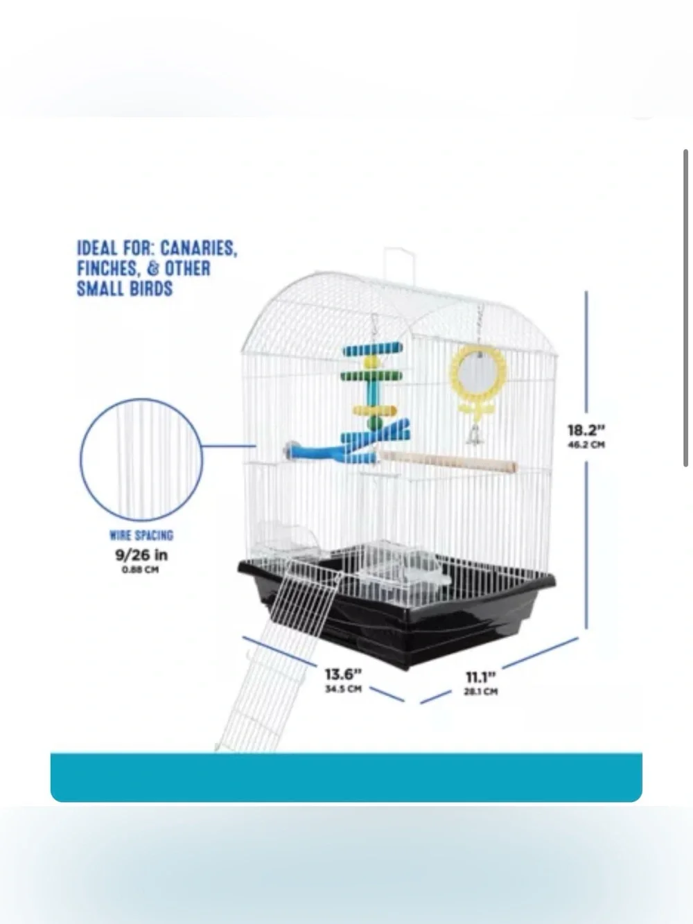All Living Things® All-In-One Bird Cage